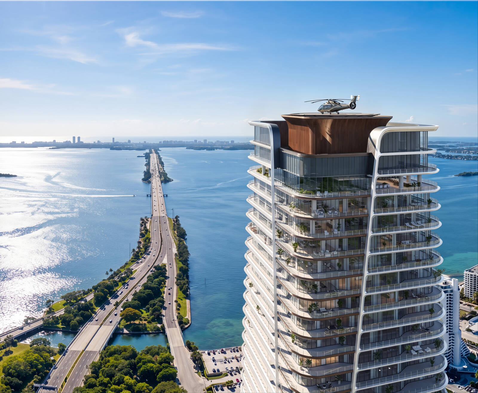 Anantara Miami tower daytime rendering by KPF